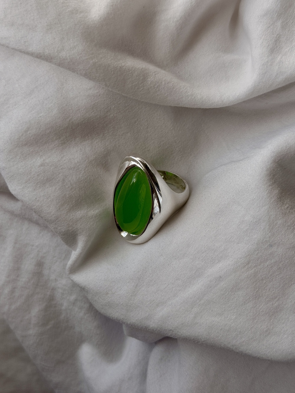 Silver Alien Silver Plated Ring Size 7